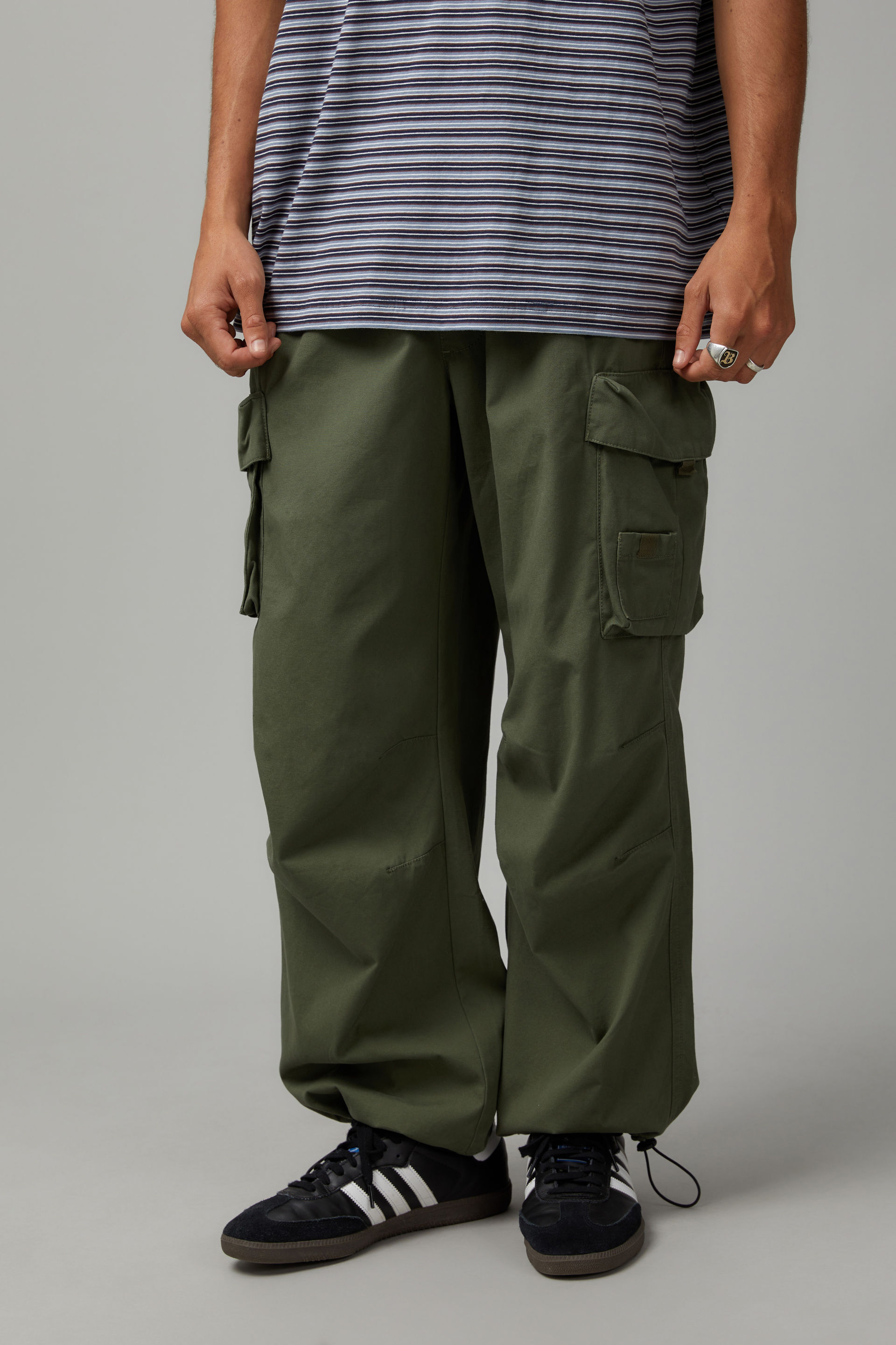 Olive Columbia half-zip cargo pants. Straight/wide... - Depop